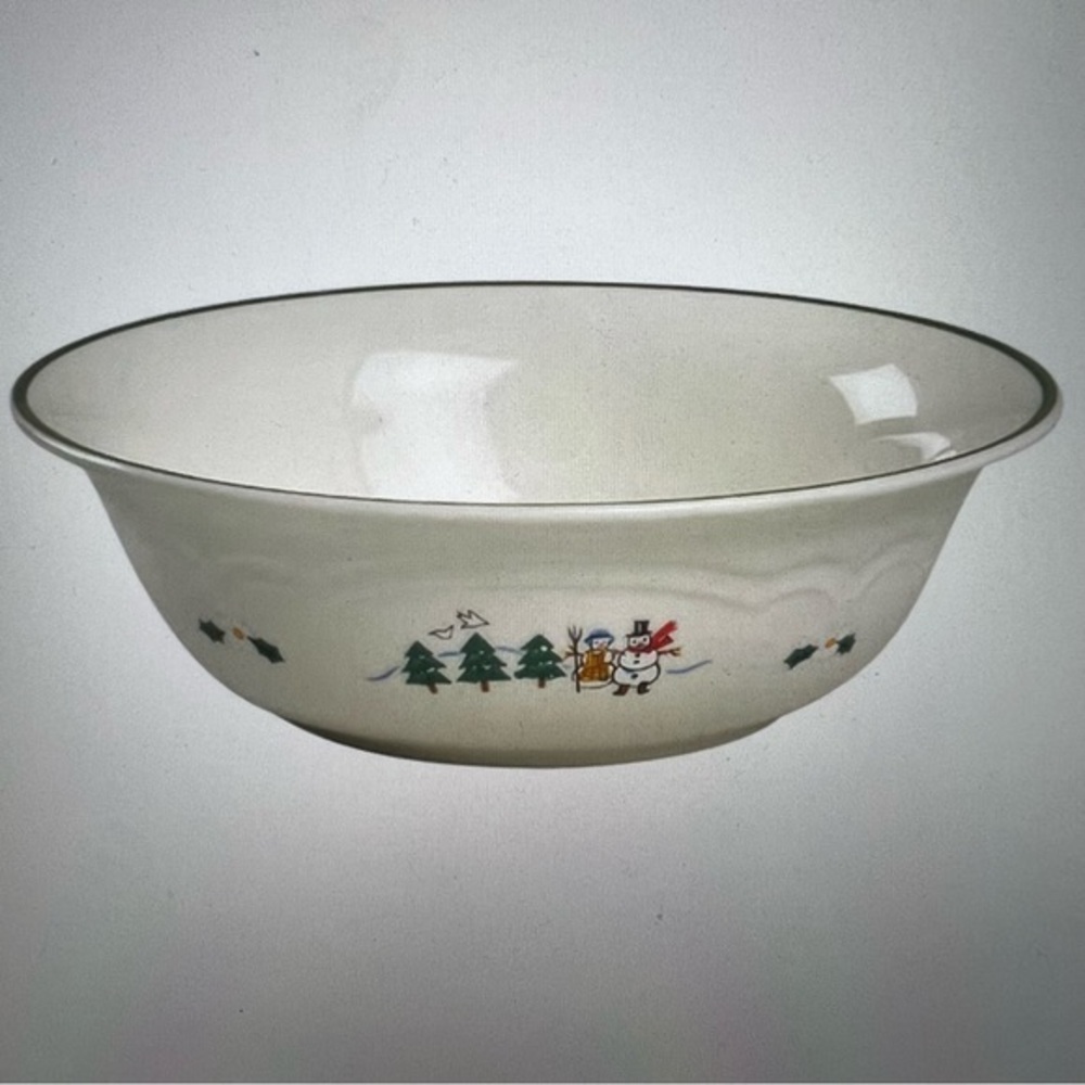 Snow Village by PFALTZGRAFF Vegetable Serving Bowl